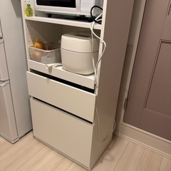 IKEA キッチン収納　　棚　食器キッチンカウンター　白　かわいいの画像