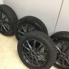 【🍀超美品】スタットレスタイヤ・アルミホィールセット 155/65R13 73Q　2024年式の画像