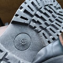 新品 23cm レディース ブーツ ブラック 厚底 シューズ サイドゴア 識別番号:【B190-S】の画像