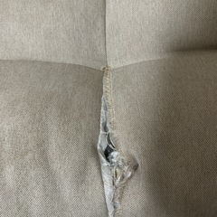 傷あり2人がけソファの画像