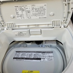 【中古】TOSHIBA AW-8V6 縦型洗濯機 8kg 2018年製【E1208IL】の画像