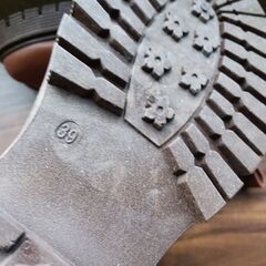 新品 24.5cm レディース ブーツ ブラウン 厚底 シューズ サイドゴア 識別番号:【B191-S】の画像