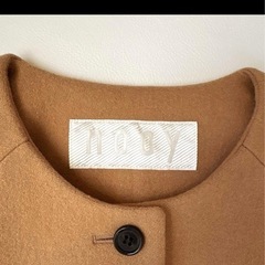 nooy ヌーイ　ウールアンゴラコート　キャメル　ショートコートの画像