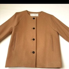 nooy ヌーイ　ウールアンゴラコート　キャメル　ショートコートの画像