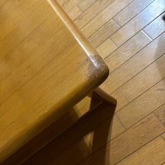 木製リビングローテーブル100x60x39cmの画像