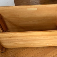 木製リビングローテーブル100x60x39cmの画像