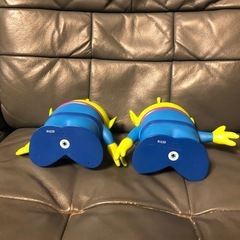 リトルグリーンメン　2体　フィギュア　エイリアンの画像