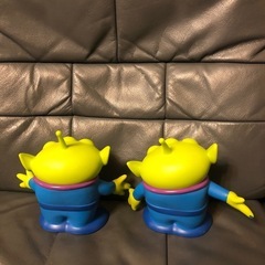 リトルグリーンメン　2体　フィギュア　エイリアンの画像