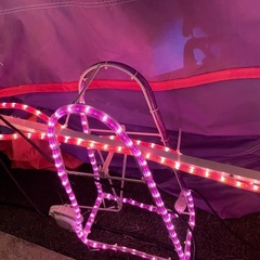 クリスマス　イルミネーション　シーソー　サンタの画像