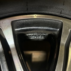 WORK １４インチPCD100アルミホイールBSタイヤ付きの画像