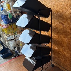 L0601 スタンドダストボックス ゴミ箱 5段 キャスター付きの画像