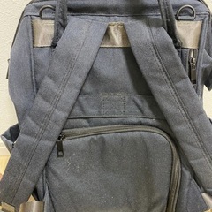 Qipi Diaper Bag  マザーズリュック　ネイビーマザーズバッグの画像