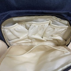 Qipi Diaper Bag  マザーズリュック　ネイビーマザーズバッグの画像