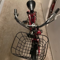 18インチ 自転車 子供用 赤の画像