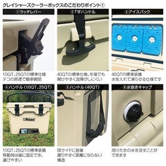 Neer Graciars Cooler 40QTの画像