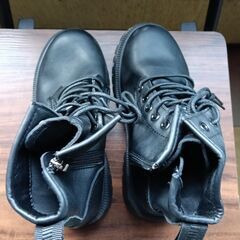 新品 23cm レディース ブーツ ブラック 厚底 シューズ サイドゴア 識別番号:【B199-S】の画像