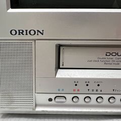 ij6460A ORION オリオン 15型 ビデオ付 カラーテレビ VF15-W1 VR-018 05年製 通電確認済み 動作未確認 リモコン有の画像