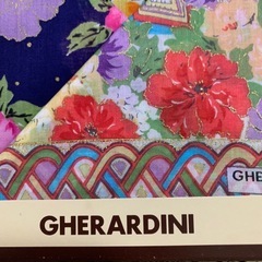 新品★GHERARDINI 花柄 ハンカチの画像