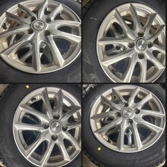 軽自動車スタッドレスタイヤ新品、ホイール付き✨
155.65.14の画像