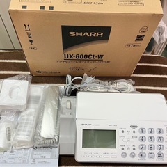 ■シャープ デジタルコードレスFAX 電話機 子機あり■ファックス Sharp UX-600CL-W UX-B600■ジャンク品扱いの画像