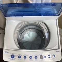 【12/20・21受取】冷蔵庫、電子レンジ、洗濯機、炊飯器、ベッド(マットレス付き)5点セットの画像