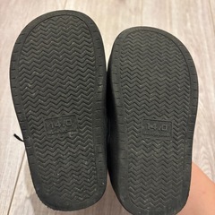 14cm ボアスニーカー　カーキの画像