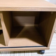 M646 NITORI テレビ台 ローボード  キャスター・スライド扉付の画像