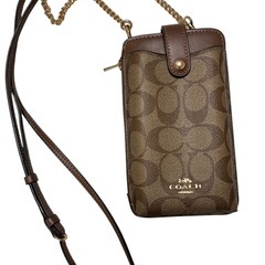 美品　コーチ　スマホ　ショルダーの画像