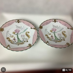 資生堂　花椿　エレーヌトラン　ケーキプレート　中皿　非売品　ノベルティ　2枚の画像