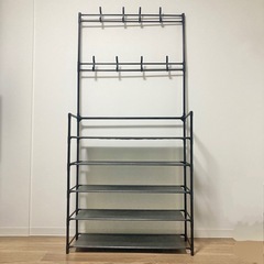 11 or 12日引取に来れる方限定 軽いシンプルラック ブラックの画像