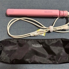 SALONIA　サロニア　ストレート ヘアアイロン　SL-0045PK ピンク限定カラー　プレートサイズ24mmの画像
