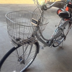 自転車(方車輪パンク)の画像