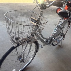 自転車(方車輪パンク)の画像