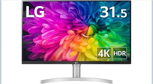 LG モニター 32UN500-W 31.5インチ/グラフィック、動画編集、映画、VOD視聴/4K / HDR/VA非光沢/FreeSync対応/スピーカー搭載/フリッカーセーフ、ブルーライト低減機能/HDMI×2、DP / 3年安心・無輝点保証