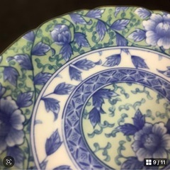 有田焼　藍窯　青彩牡丹　銘々皿　取り皿　ケーキ皿　16㎝　　　　　5枚の画像