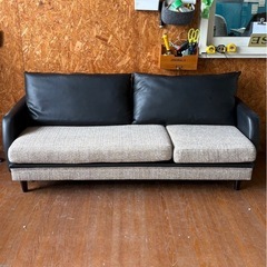 L0608リバーシブルソファー 2〜３人掛け クッション付きの画像