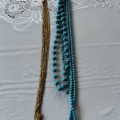 ロングネックレス２本
の画像