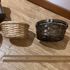 カゴ4個　アレンジ用　小物入れの画像