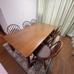 ダイニングテーブル　ダイニングチェア　6脚セットの画像