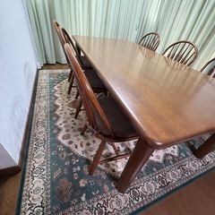 ダイニングテーブル　ダイニングチェア　6脚セットの画像