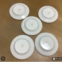 ニットー　中皿　取り皿　銘々皿　ケーキ皿　ピュアホワイトシリーズ　5枚　17㎝の画像