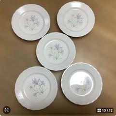 ニットー　中皿　取り皿　銘々皿　ケーキ皿　ピュアホワイトシリーズ　5枚　17㎝の画像