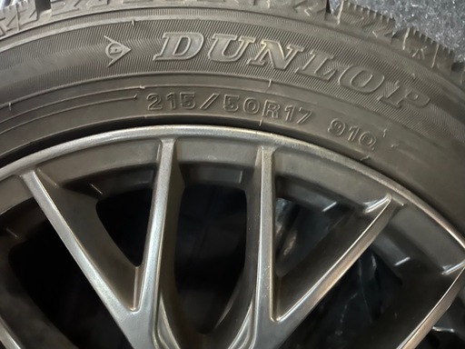 スタッドレスタイヤ4本セット215/50R17