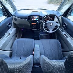 😊スズキ パレット ターボ😀車検有🤞人気のパールホワイト😍お買得極上車👌豪華装備😀プッシュスタート/両側パワースライドドア/ナビテレビ/純正HIDヘッドライト/オートライト/純正アルミホイール/スマートキー/ETC😃修復歴なし👍乗って帰れます！の画像