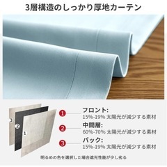 AIFY カーテン・レース 4枚セット100×220の画像