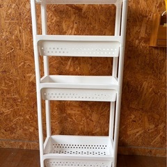 L0609 スリムワゴン ラック 3段 キャスター付きの画像