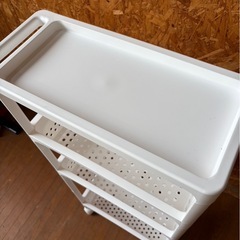 L0609 スリムワゴン ラック 3段 キャスター付きの画像