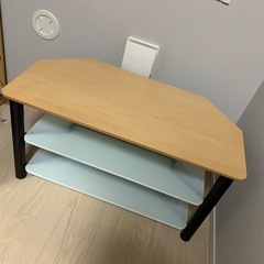 【美品】ガラステーブル テレビ台の画像