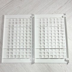 新品！突っ張り棒用棚2枚＋壁面ガードの画像