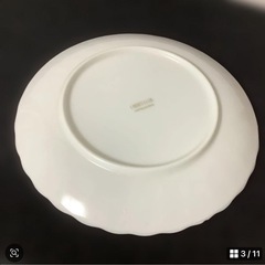 三越　レディースクラブ　花柄　ケーキ皿　中皿　3枚　非売品　ノベルティ　金継ぎの画像